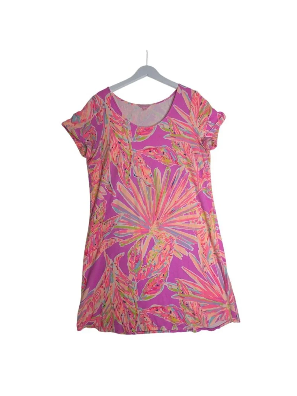 Lilly Pulitzer Tammy Dress Amethyst Sunseekers Pink Purple UPF 50 XL - Picture 2 of 11